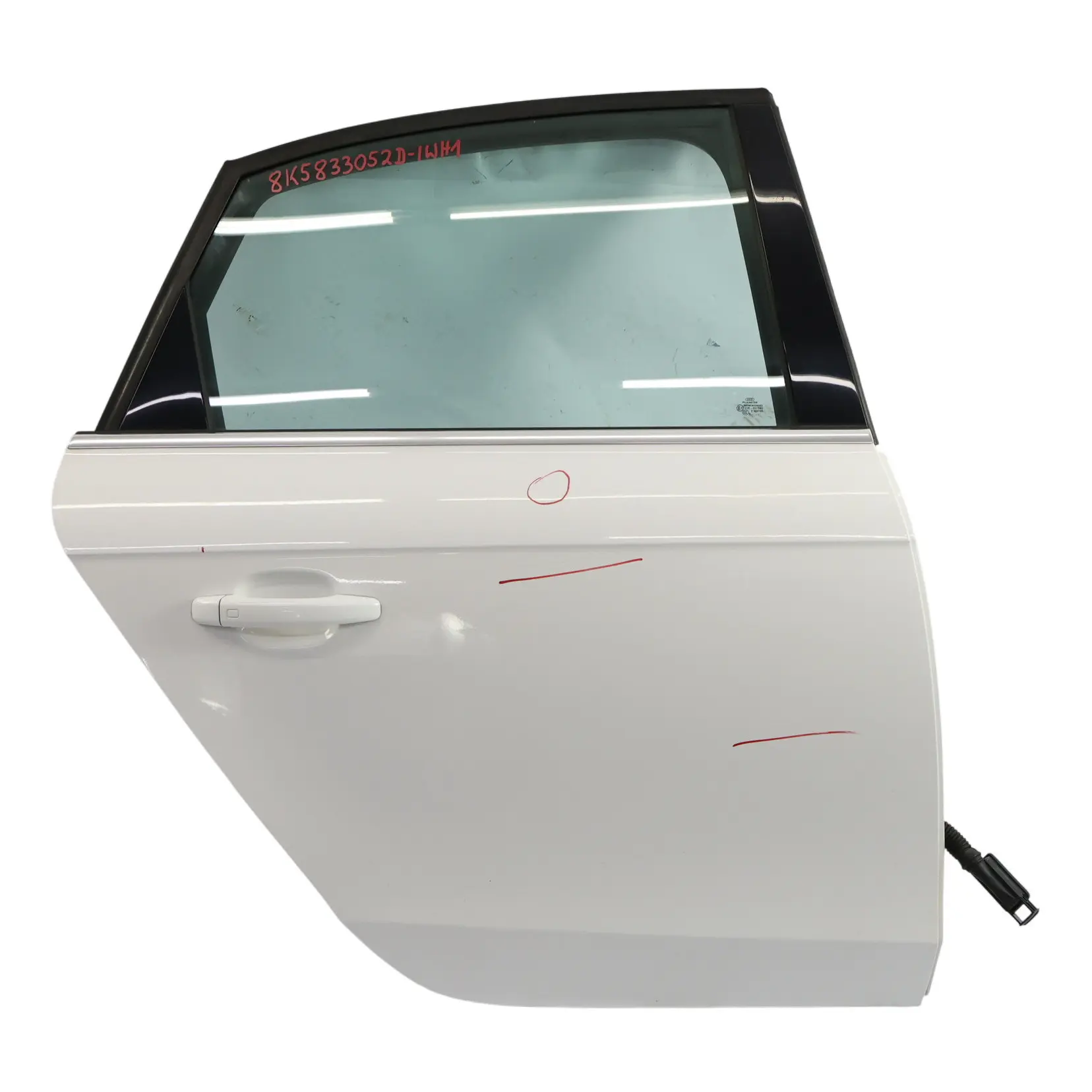 Audi A4 A8 Limousine Rear Door Right O/S Ibis White - Y9C