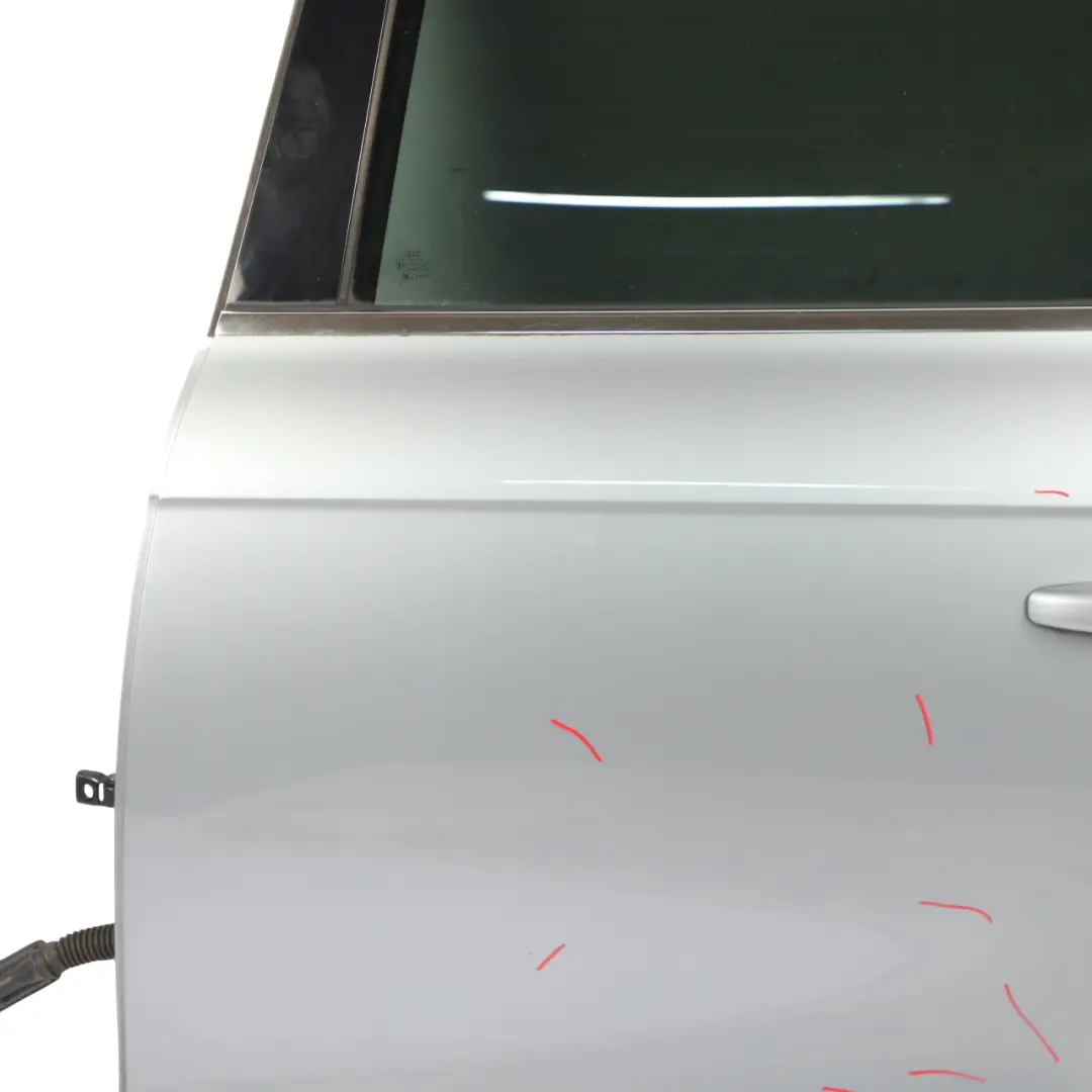 Audi A4 A8 Avant Rear Door Left N/S Monza Silver Metallic - X7V - SKU 8K9833051D-MSIL - Part number 8K9833051D