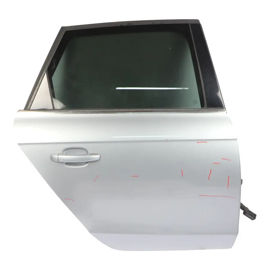 Door Right O/S Monza Silver Metallic - X7V to Audi A4 B8 Avant Rear with Part number 8K9833052D Audi A4 B8 Avant Rear Door Right O/S Monza Silver Metallic - X7V - SKU 8K9833052D-MSIL - Part number 8K9833052D