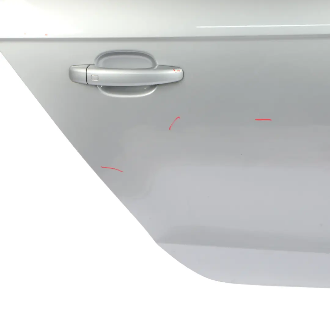 Door Right O/S Monza Silver Metallic - X7V to Audi A4 B8 Avant Rear with Part number 8K9833052D Audi A4 B8 Avant Rear Door Right O/S Monza Silver Metallic - X7V - SKU 8K9833052D-MSIL - Part number 8K9833052D