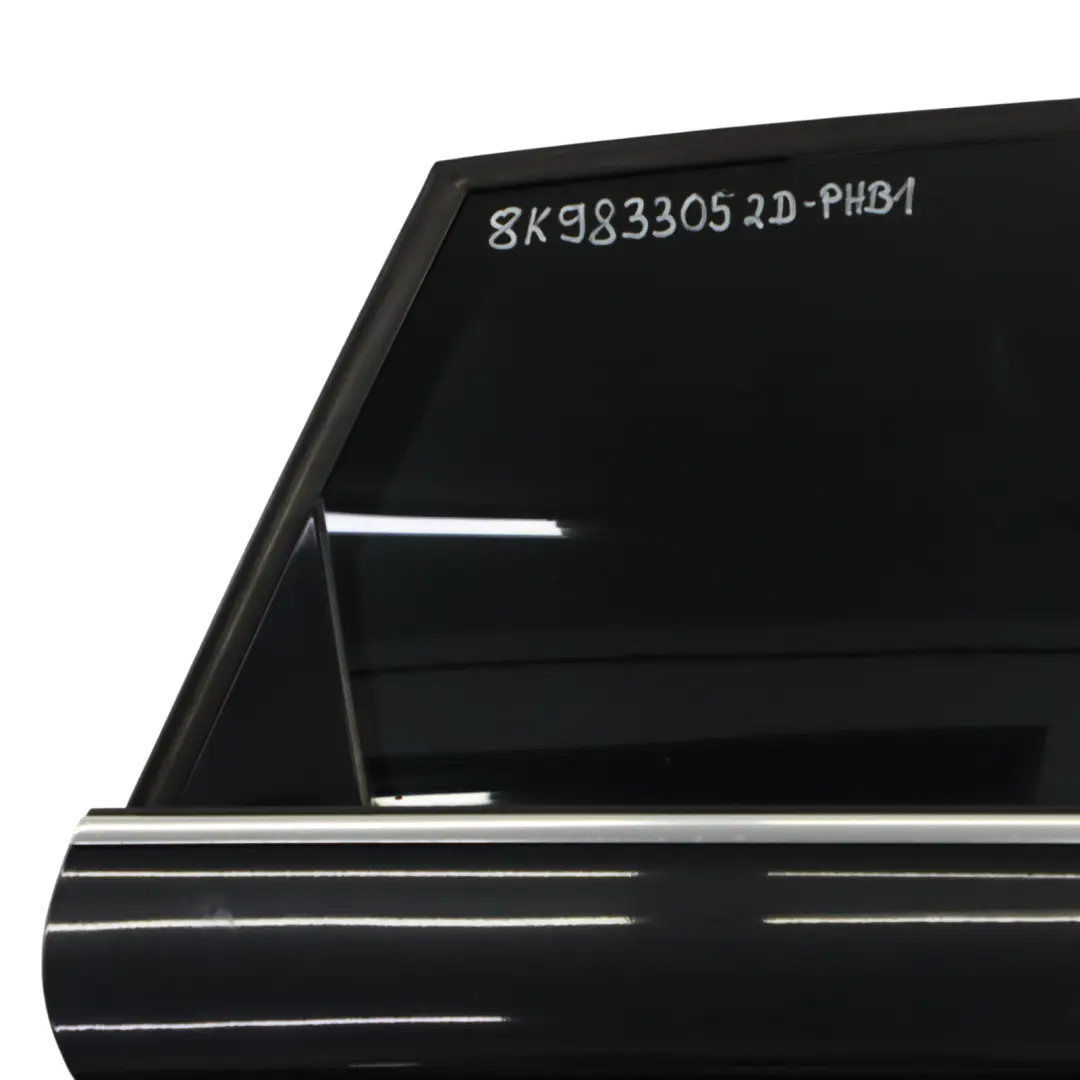 Door Right O/S Brilliant Black - LY9B to Audi A4 B8 Avant Rear with Part number 8K9833052D Audi A4 B8 Avant Rear Door Right O/S Brilliant Black - LY9B - SKU 8K9833052D-PHB1 - Part number 8K9833052D