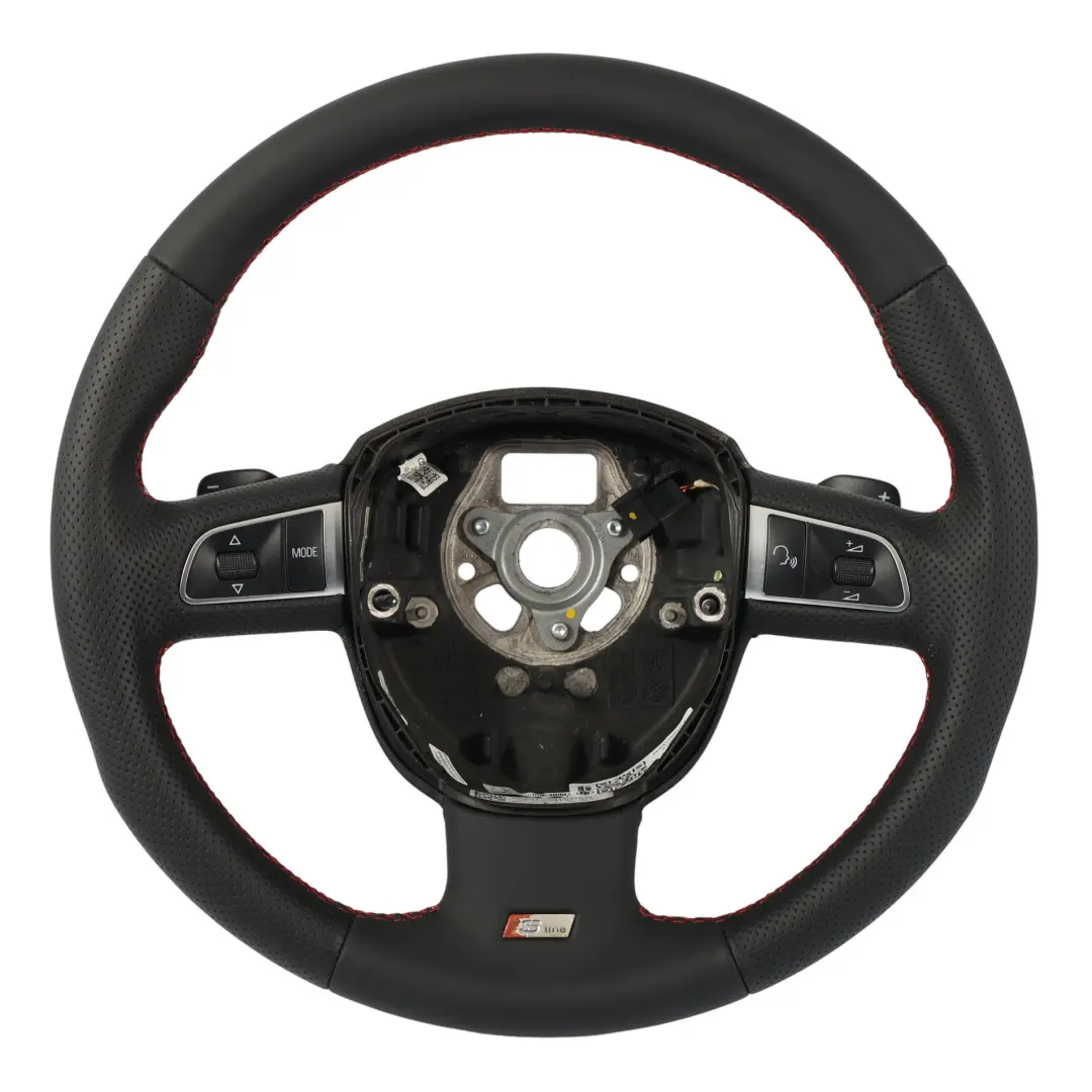 Audi A3 8P Steering Wheel S-Line NEW Black Leather Paddle Shift - SKU 8P0419091D-1 - Part number 8P0419091D