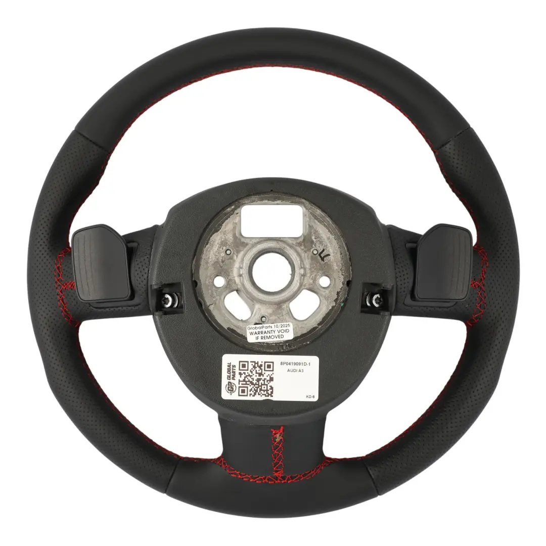 Audi A3 8P Steering Wheel S-Line NEW Black Leather Paddle Shift - SKU 8P0419091D-1 - Part number 8P0419091D
