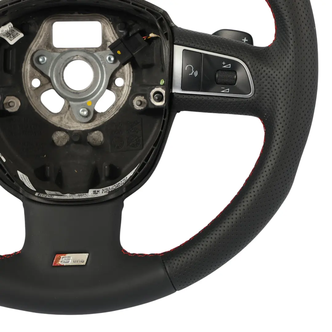 Lenkrad S-Line NEU Schwarz Leder Schaltwippen für Audi A3 8P mit Teilenummer 8P0419091D Audi A3 8P Lenkrad S-Line NEU Schwarz Leder Schaltwippen - SKU 8P0419091D-1 - Teilenummer 8P0419091D