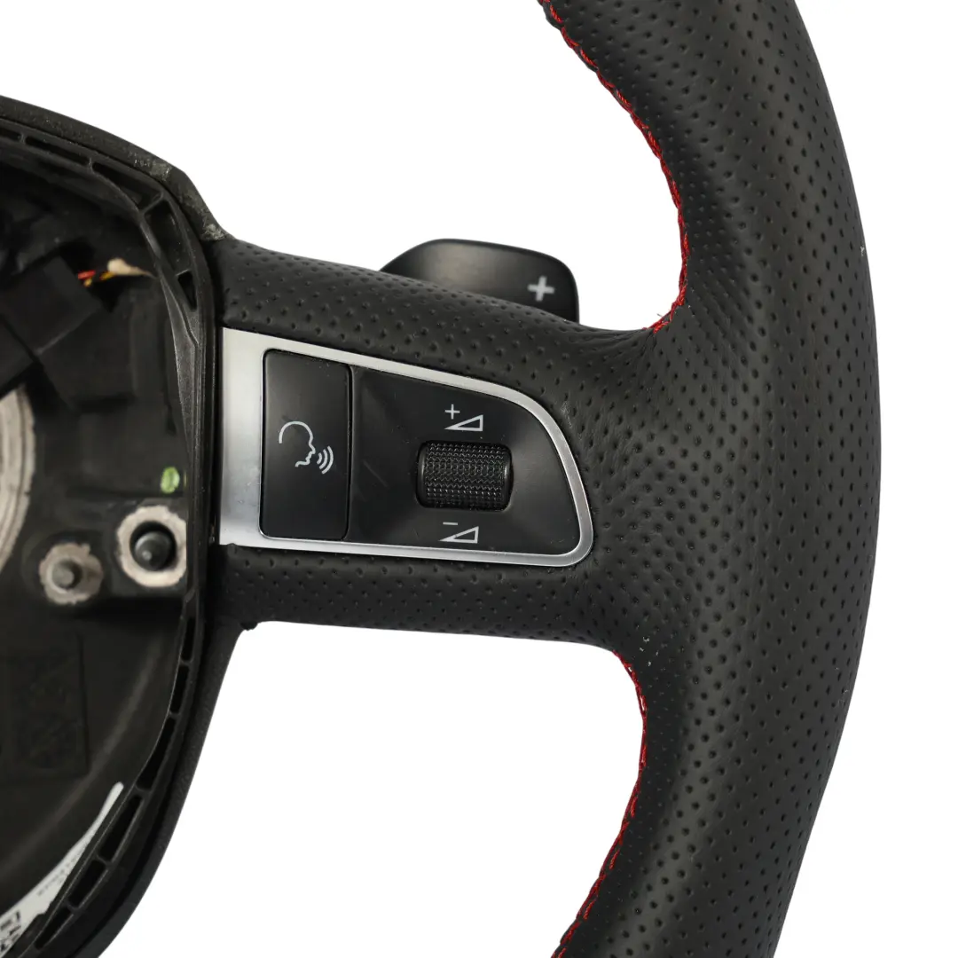 Lenkrad S-Line NEU Schwarz Leder Schaltwippen für Audi A3 8P mit Teilenummer 8P0419091D Audi A3 8P Lenkrad S-Line NEU Schwarz Leder Schaltwippen - SKU 8P0419091D-1 - Teilenummer 8P0419091D