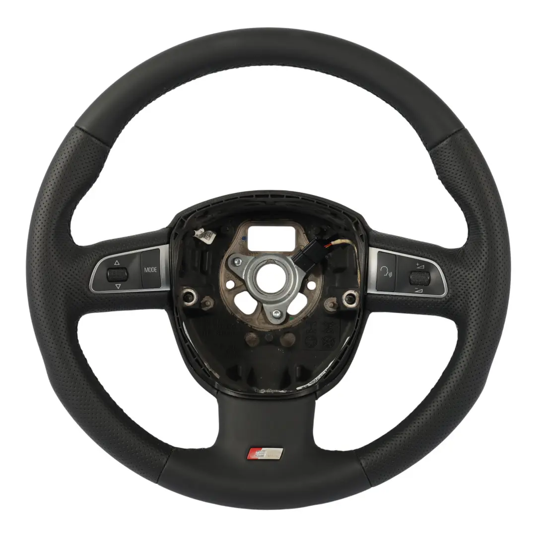 NUOVO Pelle Nera per Audi A3 8P A5 8T Q5 8R Volante S-Line con numero di parte 8P0419091EB Audi A3 8P A5 8T Q5 8R Volante S-Line NUOVO Pelle Nera - SKU 8P0419091EB-1 - Numero di parte 8P0419091EB