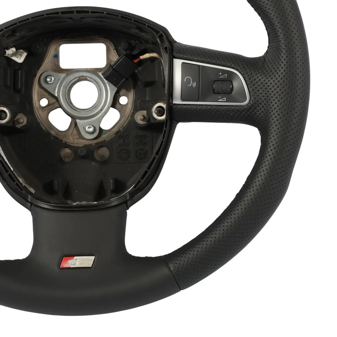 NUEVO Cuero Negro para Audi A3 8P A5 8T Q5 8R Volante S-Line con número de pieza 8P0419091EB Audi A3 8P A5 8T Q5 8R Volante S-Line NUEVO Cuero Negro - SKU 8P0419091EB-1 - Número de pieza 8P0419091EB
