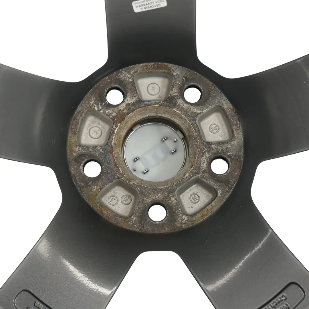 Audi A3 8P Silberne Leicht Metall Felge 17" 7,5J ET:56 - SKU 8P0601025AL-1 - Teilenummer 8P0601025AL