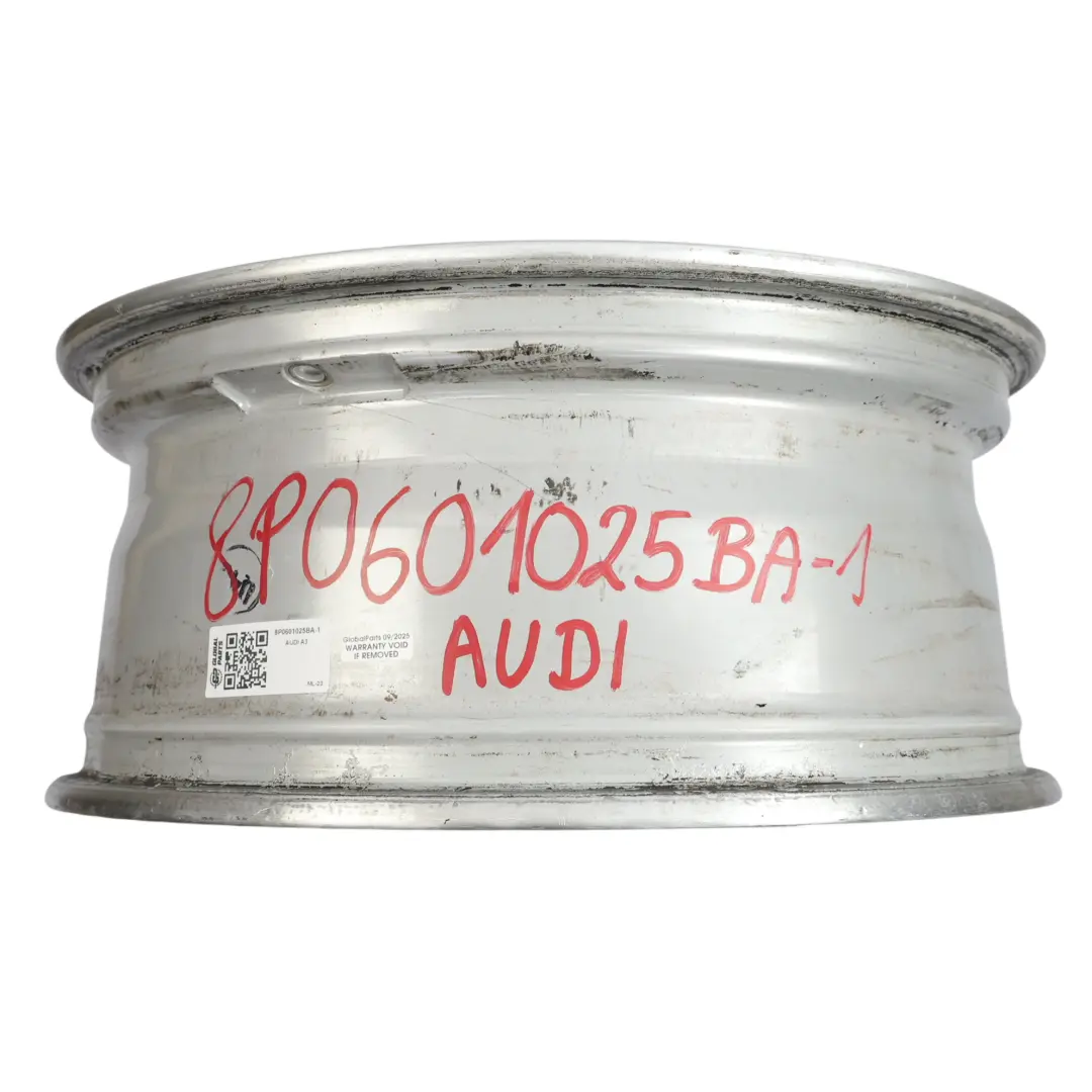 Silberne Leichtmetallfelge Alufelge 18" 7,5J ET:54 für Audi A3 8P mit Teilenummer 8P0601025BA Audi A3 8P Silberne Leichtmetallfelge Alufelge 18" 7,5J ET:54 - SKU 8P0601025BA-1 - Teilenummer 8P0601025BA