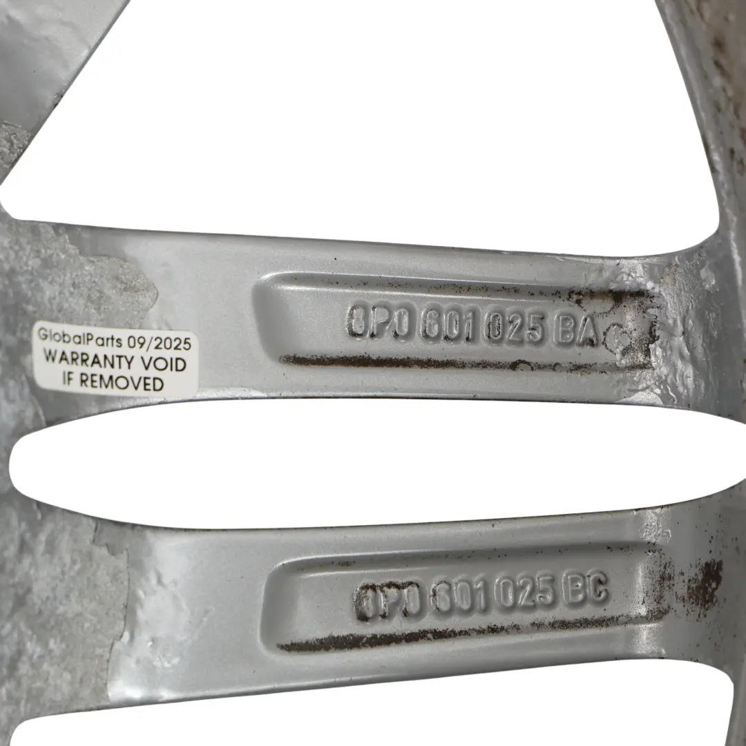 Audi A3 8P Silver Alloy Wheel Rim 18" 7,5J ET:54 - SKU 8P0601025BA-1 - Part number 8P0601025BA