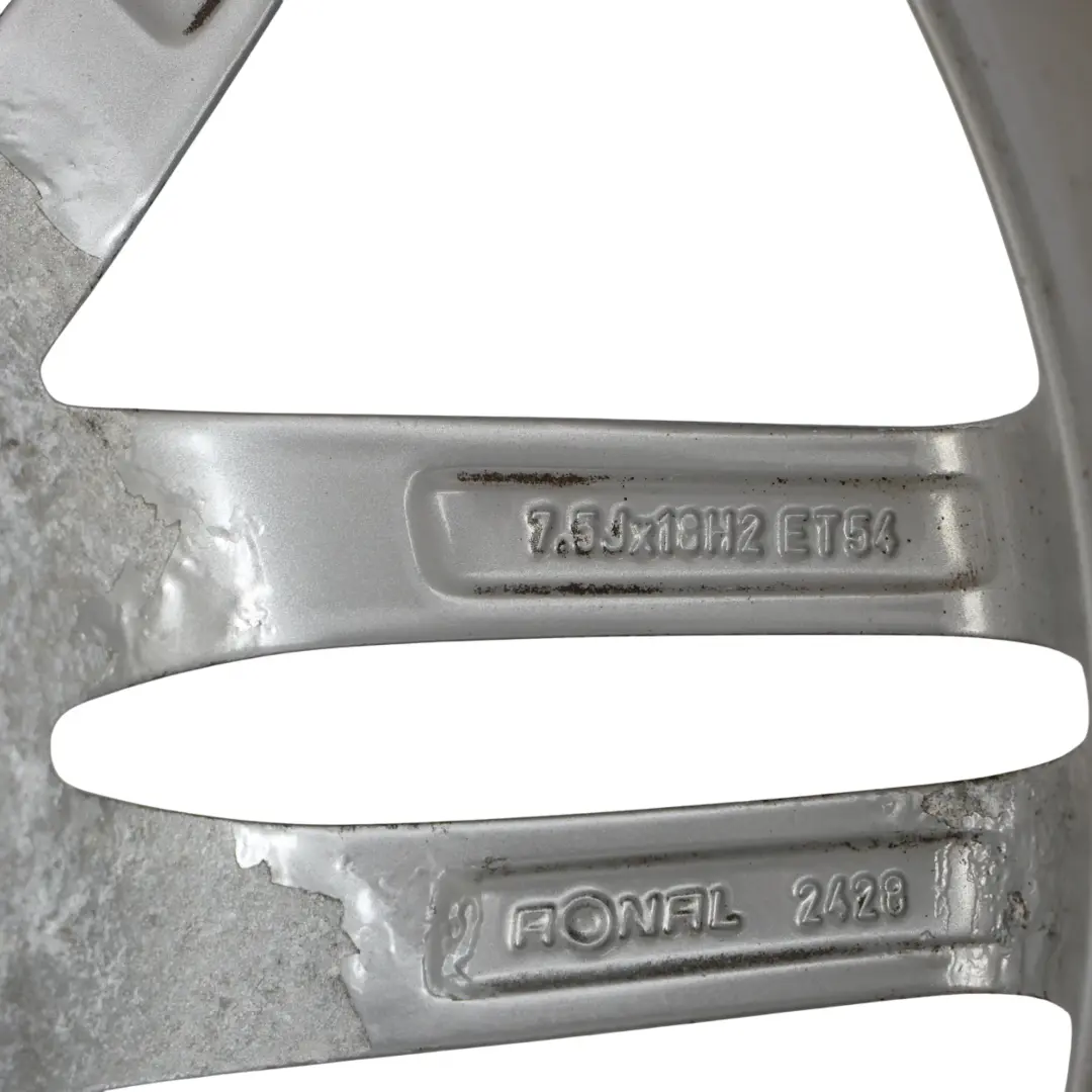 Cerchio Lega Argento 18" 7,5J ET:54 per Audi A3 8P con numero di parte 8P0601025BA Audi A3 8P Cerchio Lega Argento 18" 7,5J ET:54 - SKU 8P0601025BA-1 - Numero di parte 8P0601025BA