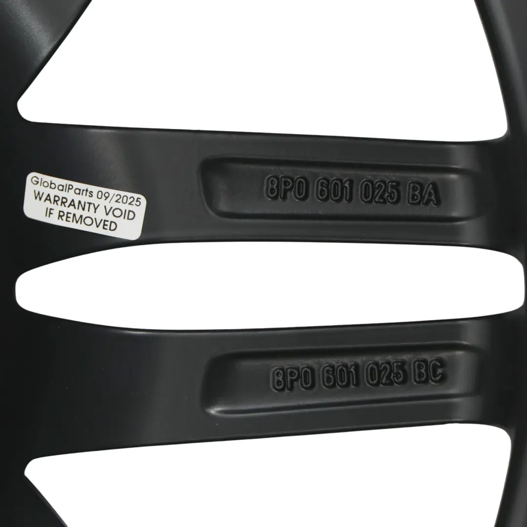 Alloy Wheel Rim Black 18" 7,5J ET:54 to Audi A3 8P with Part number 8P0601025BA Audi A3 8P Alloy Wheel Rim Black 18" 7,5J ET:54 - SKU 8P0601025BA-2 - Part number 8P0601025BA