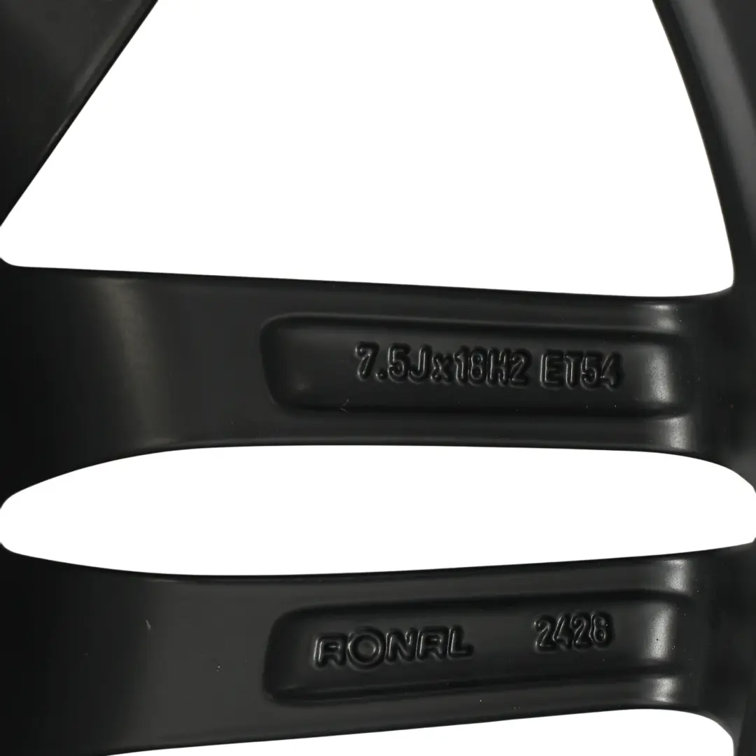 Alloy Wheel Rim Black 18" 7,5J ET:54 to Audi A3 8P with Part number 8P0601025BA Audi A3 8P Alloy Wheel Rim Black 18" 7,5J ET:54 - SKU 8P0601025BA-4 - Part number 8P0601025BA