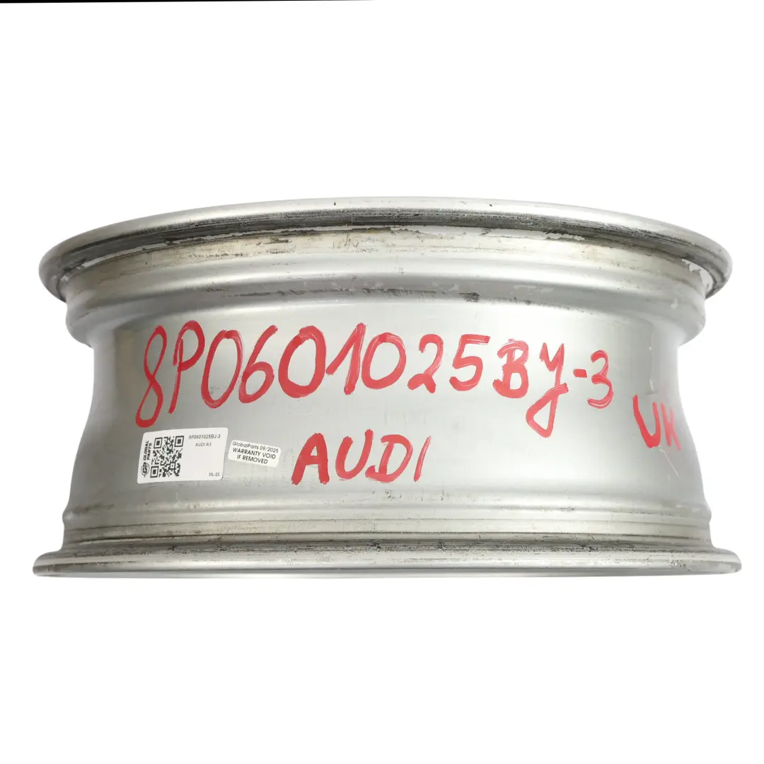 Audi A3 8P Silver Alloy Wheel Rim 16" 6,5J ET:50 - SKU 8P0601025BJ-3 - Part number 8P0601025BJ