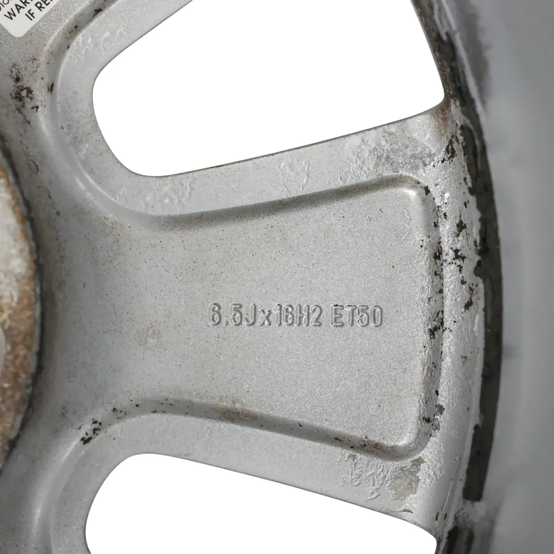 Audi A3 8P Silver Alloy Wheel Rim 16" 6,5J ET:50 - SKU 8P0601025BJ-4 - Part number 8P0601025BJ