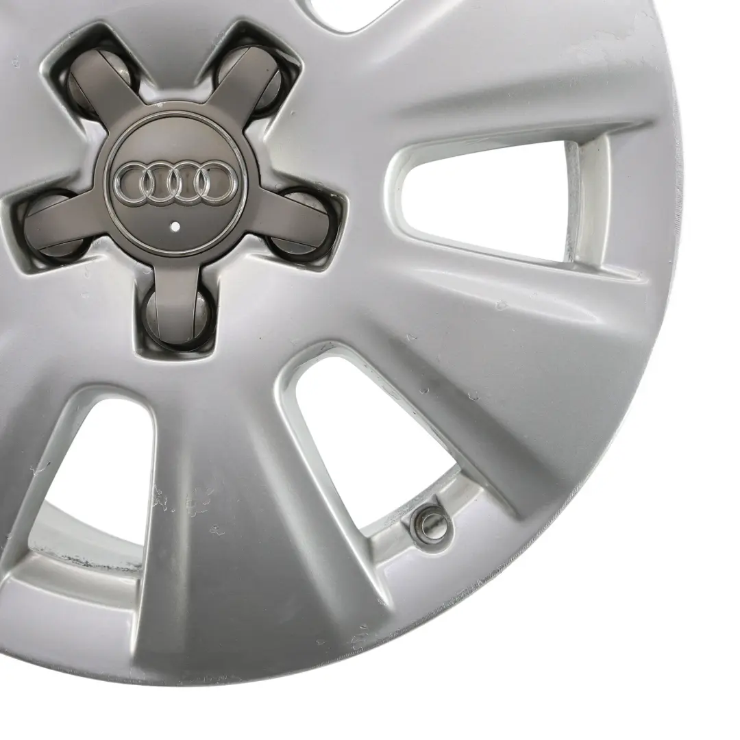 Silberne Leichtmetallfelge Alufelge 16" 6,6J ET50 für Audi A3 8P mit Teilenummer 8P0601025BJ Audi A3 8P Silberne Leichtmetallfelge Alufelge 16" 6,6J ET50 - SKU 8P0601025BJ-4 - Teilenummer 8P0601025BJ