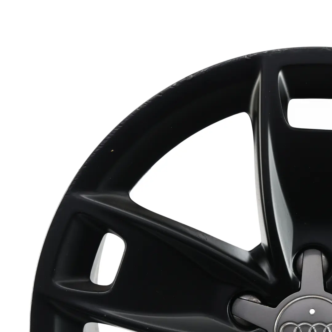 Audi A3 8P Black Wheel Alloy Rim 17" 7,5J ET:56 Star Spoke - SKU 8P0601025BL-5 - Part number 8P0601025BL