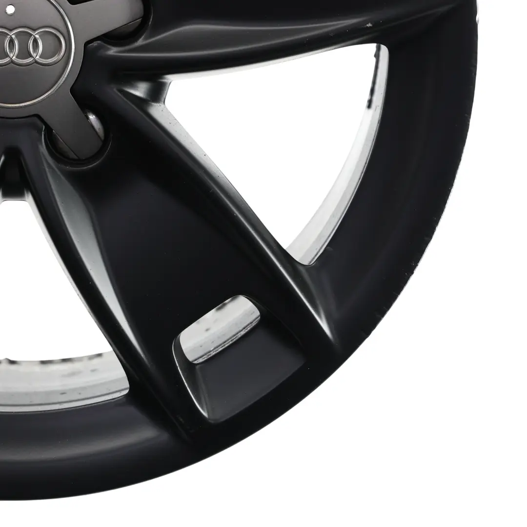 Audi A3 8P Black Wheel Alloy Rim 17" 7,5J ET:56 Star Spoke - SKU 8P0601025BL-5 - Part number 8P0601025BL