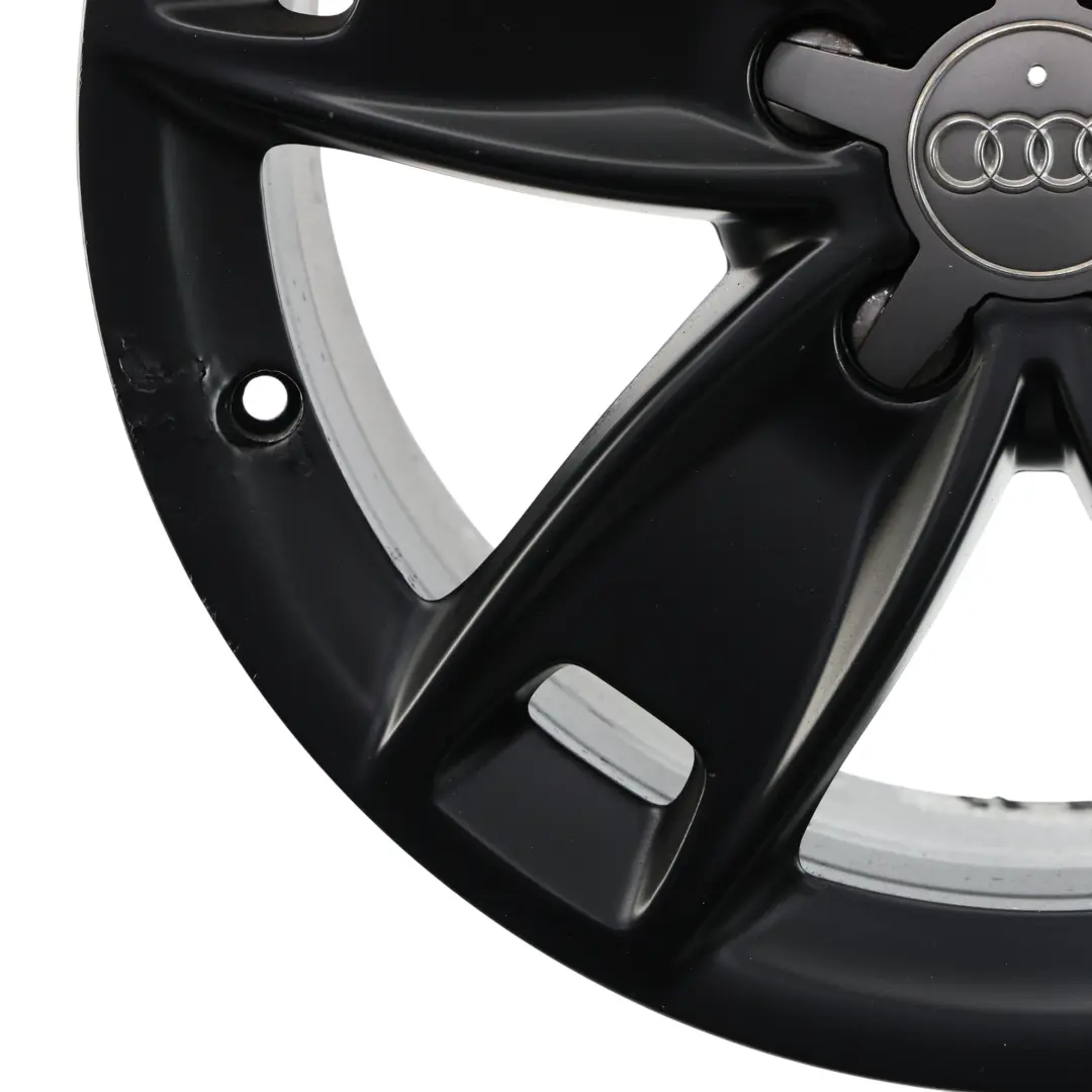 Audi A3 8P Black Wheel Alloy Rim 17" 7,5J ET:56 Star Spoke - SKU 8P0601025BL-5 - Part number 8P0601025BL