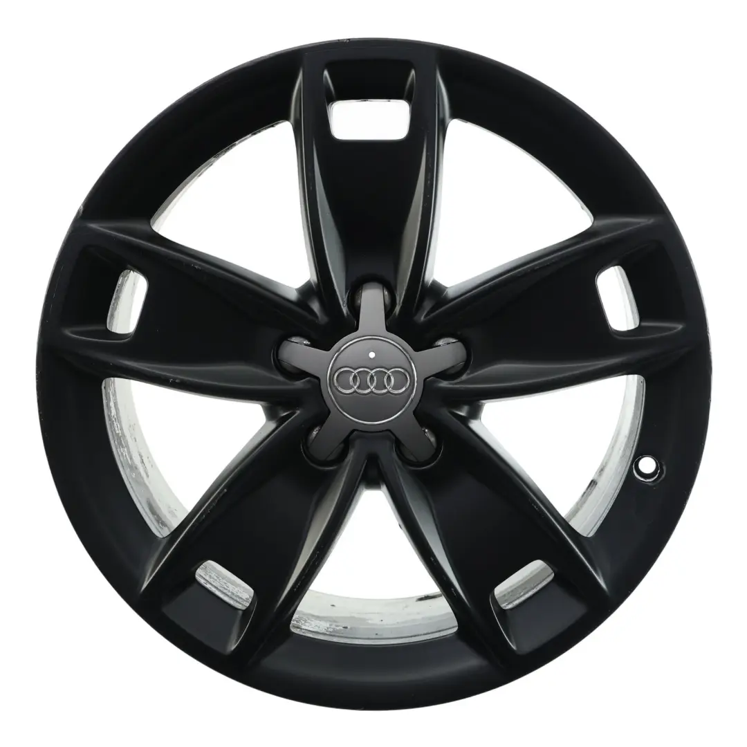 Audi A3 8P Black Wheel Alloy Rim 17" 7,5J ET:56 Star Spoke - SKU 8P0601025BL-6 - Part number 8P0601025BL