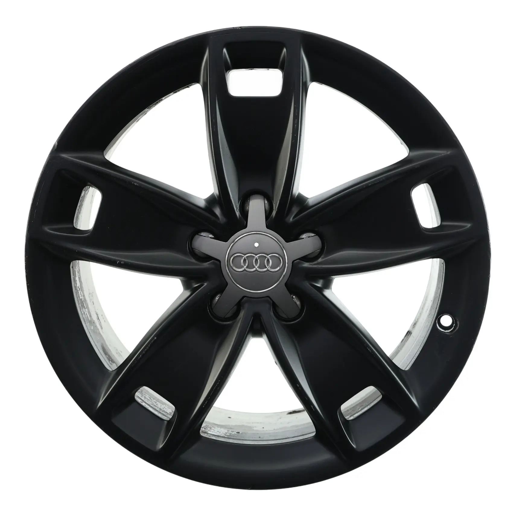 Audi A3 8P Black Wheel Alloy Rim 17" 7,5J ET:56 Star Spoke 8P0601025BL