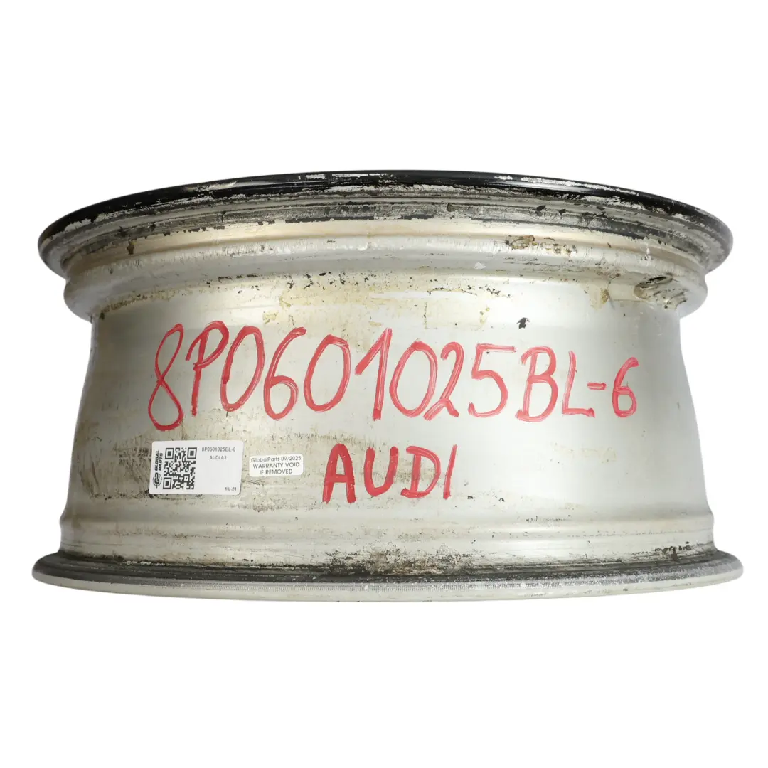 Audi A3 8P Black Wheel Alloy Rim 17" 7,5J ET:56 Star Spoke - SKU 8P0601025BL-6 - Part number 8P0601025BL