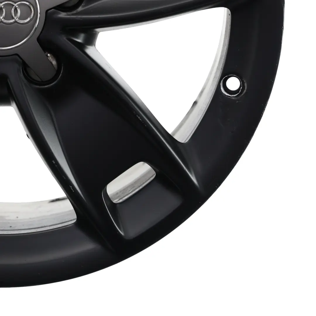 Audi A3 8P Black Wheel Alloy Rim 17" 7,5J ET:56 Star Spoke - SKU 8P0601025BL-6 - Part number 8P0601025BL