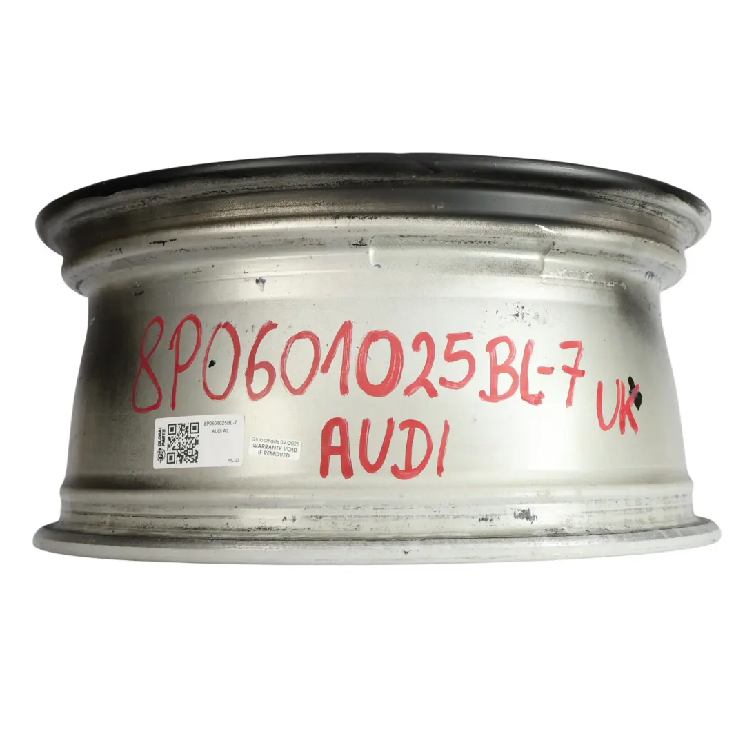 Audi A3 8P Black Wheel Alloy Rim 17" 7,5J ET:56 Star Spoke - SKU 8P0601025BL-7 - Part number 8P0601025BL