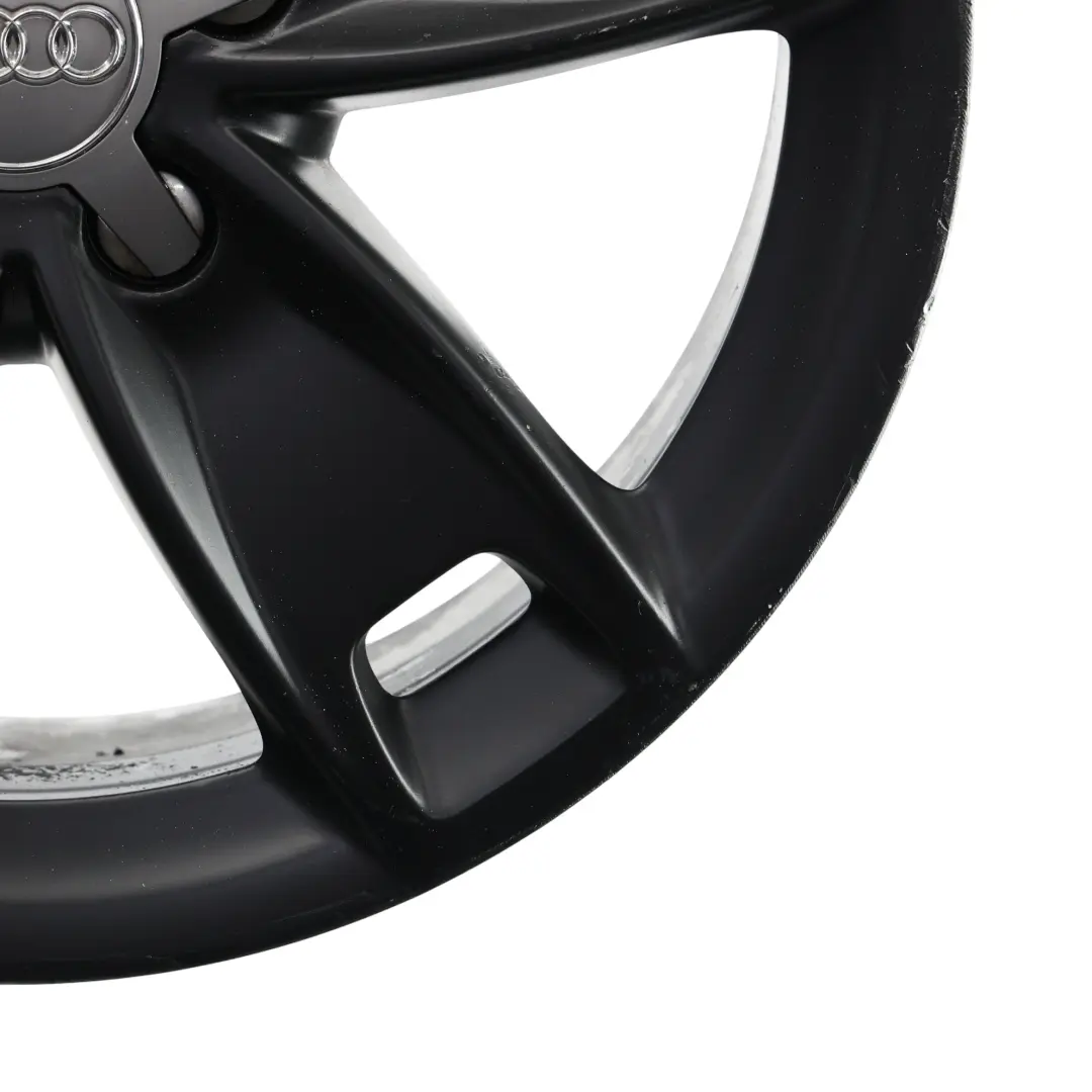 Audi A3 8P Black Wheel Alloy Rim 17" 7,5J ET:56 Star Spoke - SKU 8P0601025BL-7 - Part number 8P0601025BL