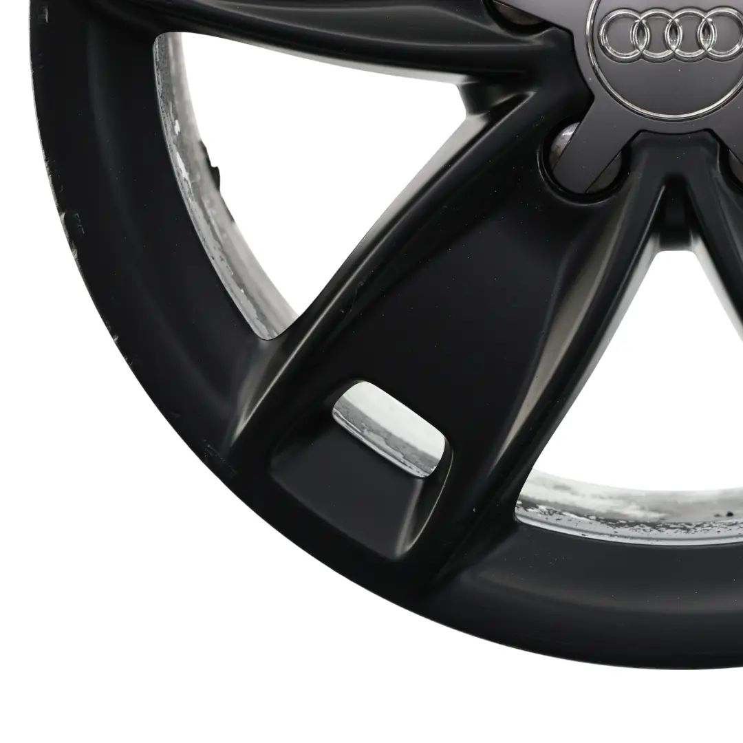 Audi A3 8P Black Wheel Alloy Rim 17" 7,5J ET:56 Star Spoke - SKU 8P0601025BL-7 - Part number 8P0601025BL