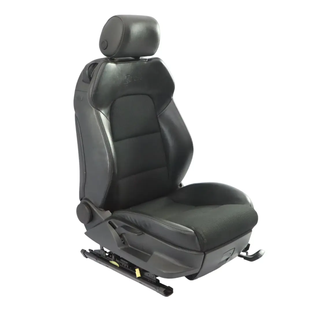 Audi A3 8P 3 Door S-Line Front Seat Seat Cloth Leather Soul Black Right O/S - SKU 8P0881806DE - Part number 8P0881806DE