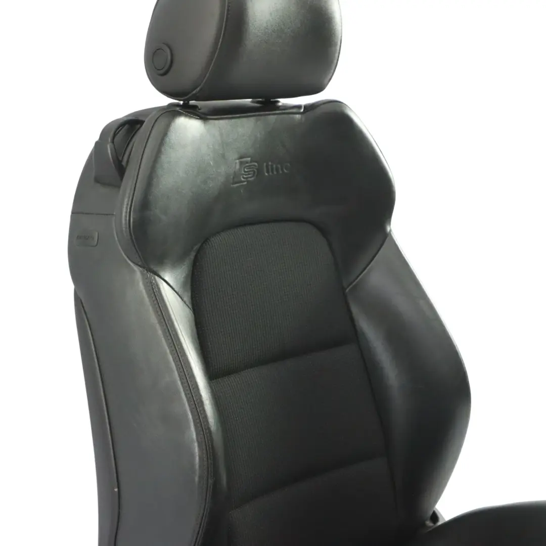 Audi A3 8P 3 Door S-Line Front Seat Seat Cloth Leather Soul Black Right O/S - SKU 8P0881806DE - Part number 8P0881806DE