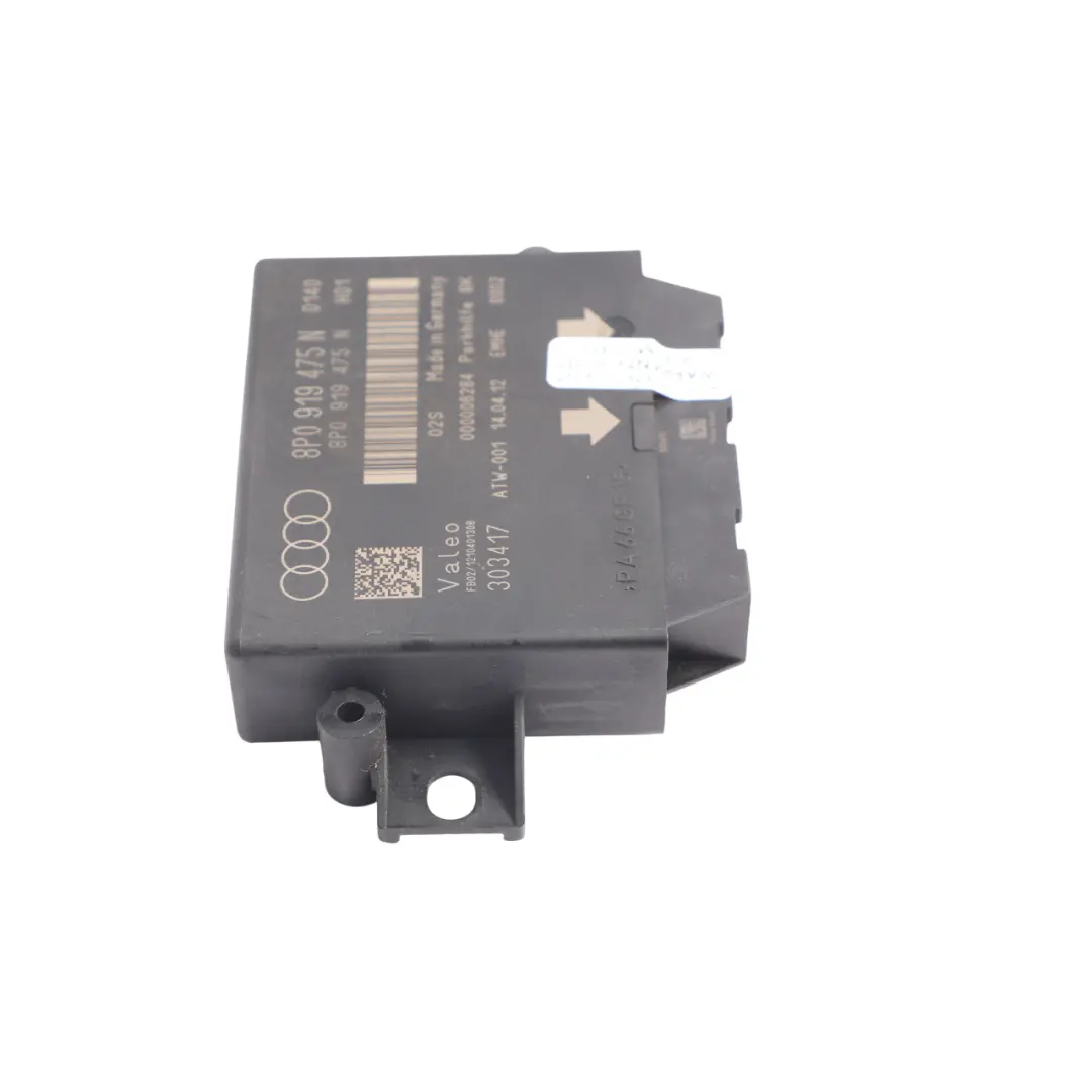 PDC Parking Assistance Distance Control Module Unit ECU to Audi A3 8P with Part number 8P0919475N Audi A3 8P PDC Parking Assistance Distance Control Module Unit ECU - SKU 8P0919475N - Part number 8P0919475N