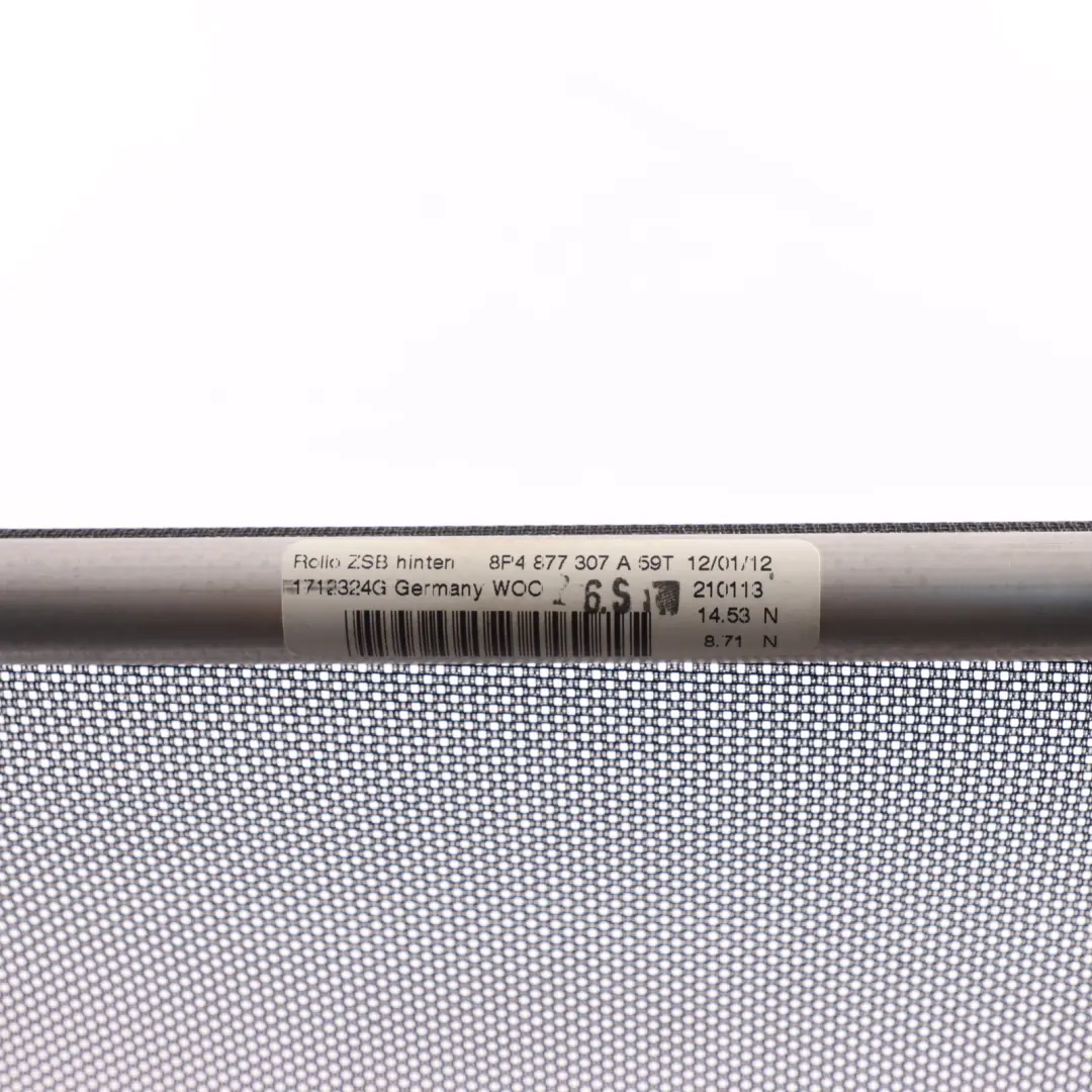 Portes Pare-Soleil Arrière Noir Toit Ouvrant pour Audi A3 8P 5 à propos du numéro de pièce 8P4877307A Audi A3 8P 5 Portes Pare-Soleil Arrière Noir Toit Ouvrant - SKU 8P4877307A - Numéro de pièce 8P4877307A