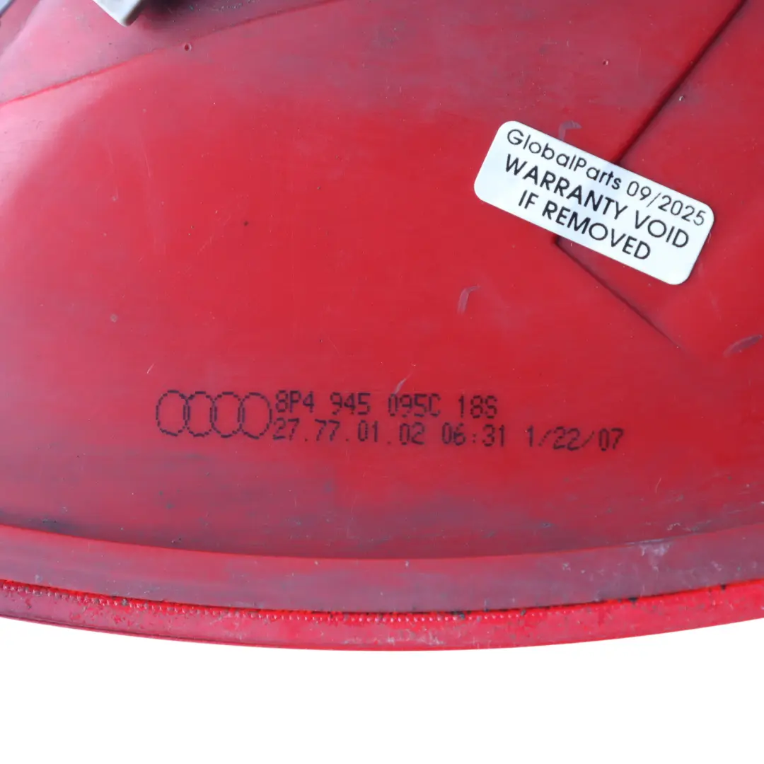 Audi A3 8P Rear Trunk Boot Left N/S Tailgate Lamp Light LED - SKU 8P4945095C-1 - Part number 8P4945095C