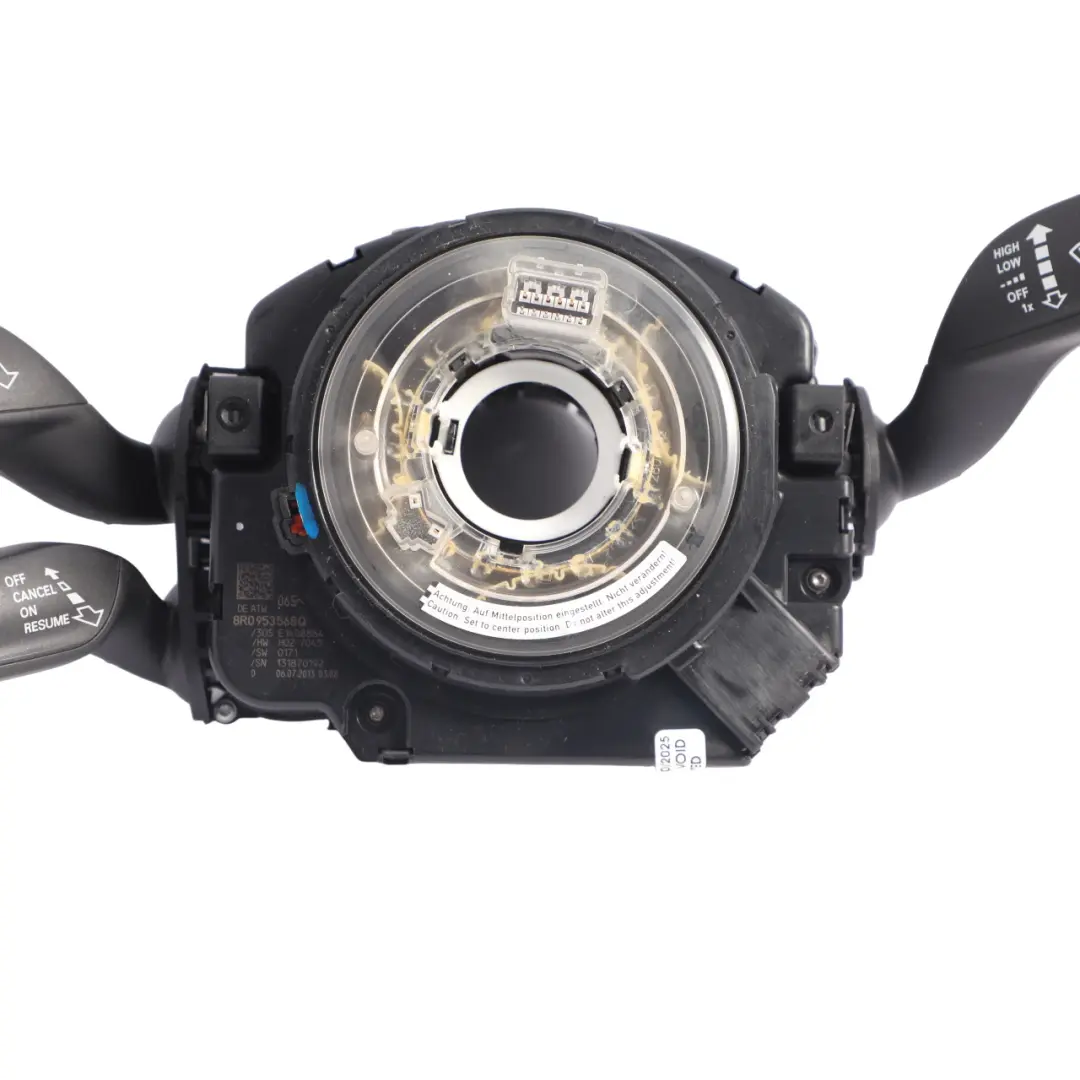 Audi S5 8T Steering Wheel Indicator Wiper Cruise Control Stalk Squib - SKU 8R0953568Q-2 - Part number 8R0953568Q