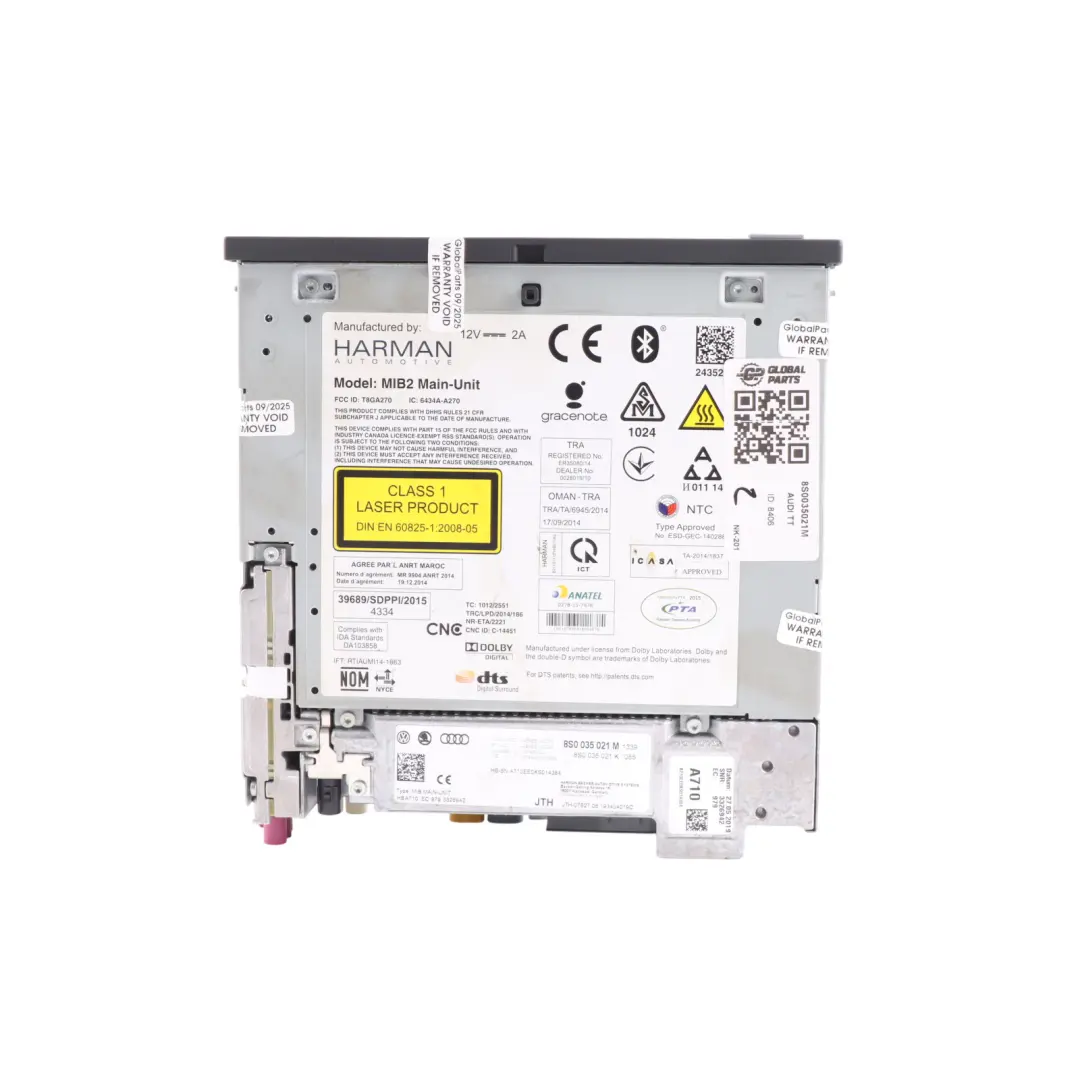 Audi TT FV Navi SD GPS MMI Multimedia Head Unit Module 8S0035021B - SKU 8S0035021M - Part number 8S0035021M