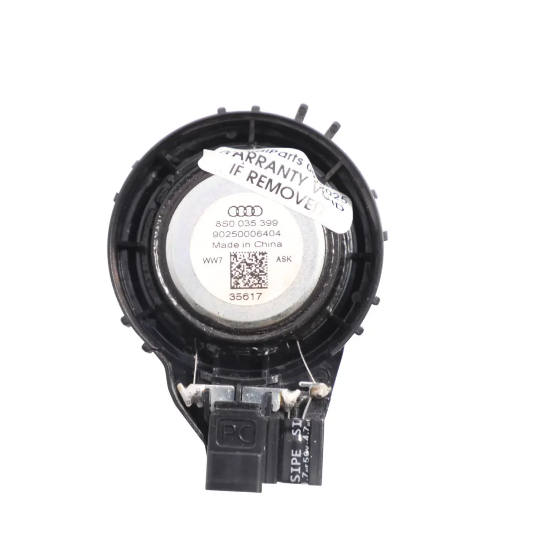 Dashboard Upper Loud Speaker Tweeter Left Right N/O/S A to Audi TT FV with Part number 8S0035399 Audi TT FV Dashboard Upper Loud Speaker Tweeter Left Right N/O/S A - SKU 8S0035399 - Part number 8S0035399