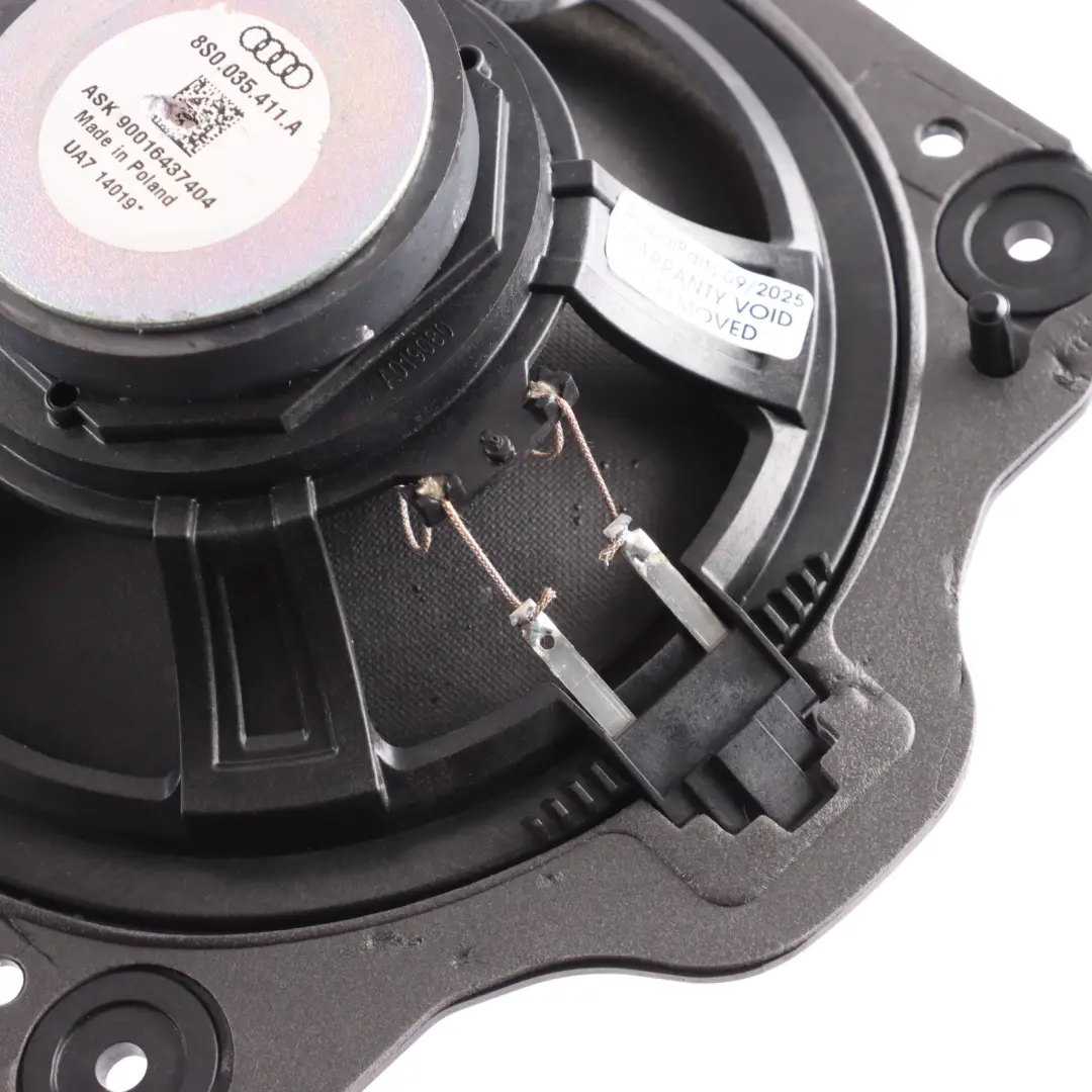 Door Bass Loudspeaker Left Right N/O/S 8S0035411B to Audi TT FV Rear with Part number 8S0035411A Audi TT FV Rear Door Bass Loudspeaker Left Right N/O/S 8S0035411B - SKU 8S0035411A - Part number 8S0035411A