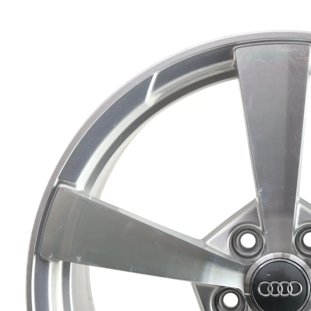 8S Silver Wheel Alloy Rim 19" 9J ET:52 Star Spoke to Audi TT FV with Part number 8S0601025AQ Audi TT FV 8S Silver Wheel Alloy Rim 19" 9J ET:52 Star Spoke - SKU 8S0601025AQ-1 - Part number 8S0601025AQ