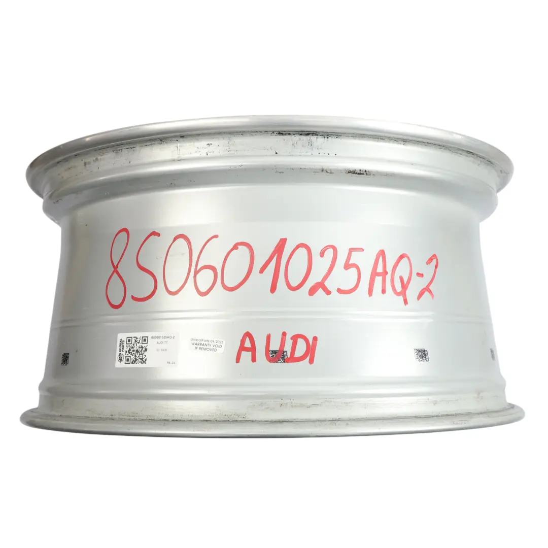 Audi TT FV 8S Argento Cerchio In Lega 19" 9J ET:52 Star Spoke - SKU 8S0601025AQ-2 - Numero di parte 8S0601025AQ