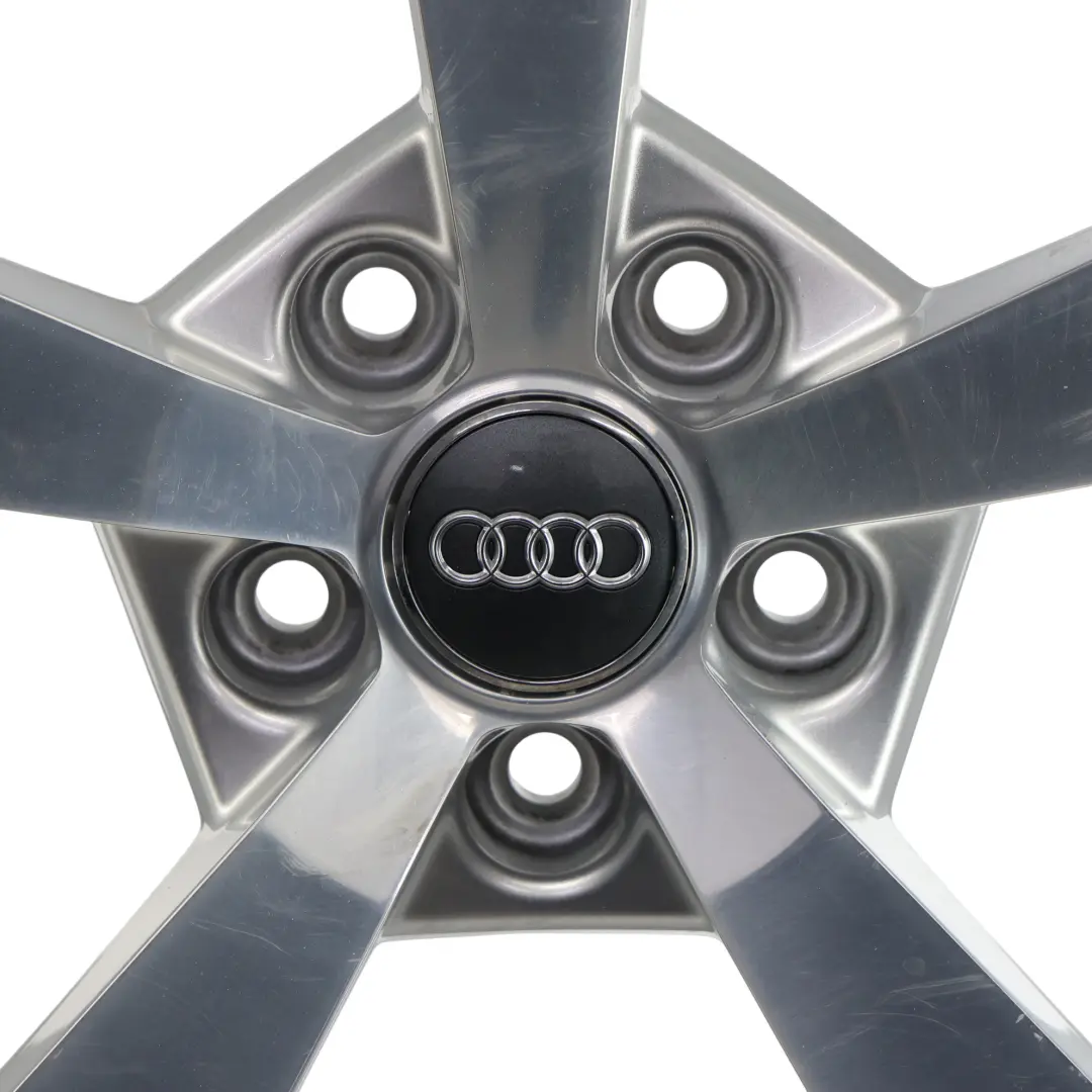Audi TT FV 8S Argento Cerchio In Lega 19" 9J ET:52 Star Spoke - SKU 8S0601025AQ-2 - Numero di parte 8S0601025AQ