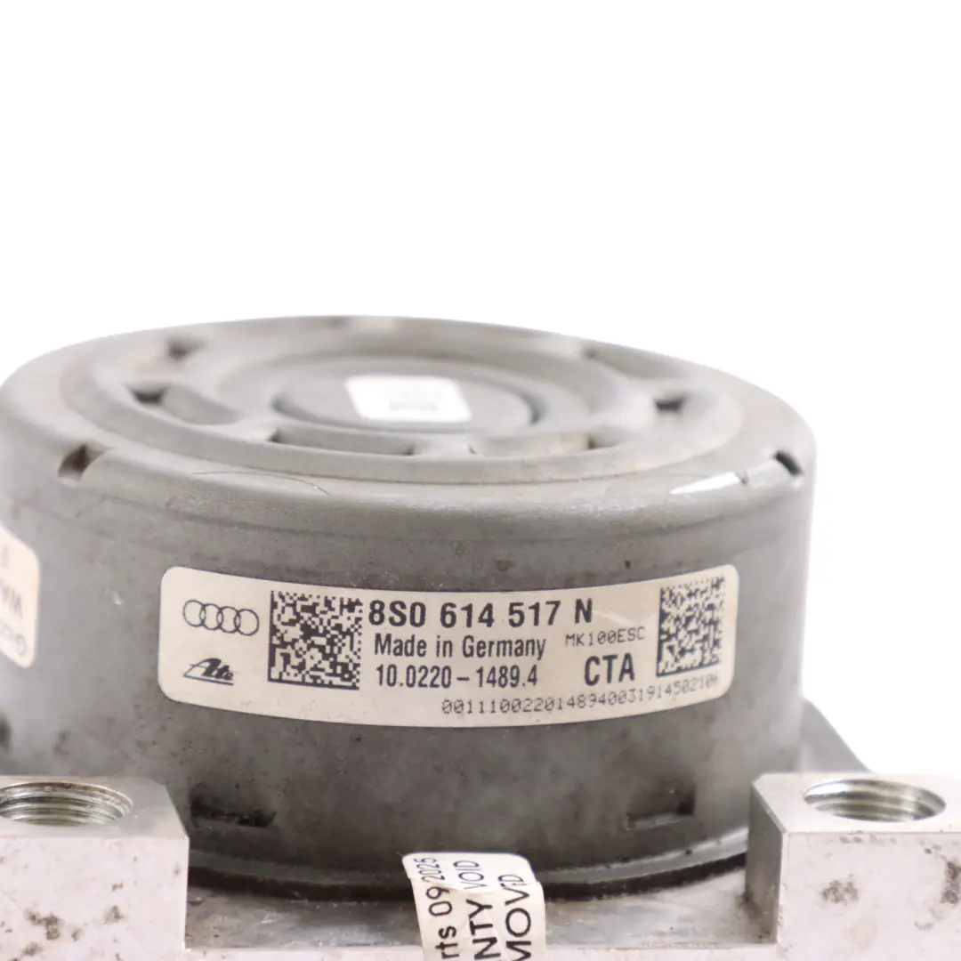 ABS Pump Braking Unit Modulator Valve Block 8S0907379 to Audi TT FV with Part number 8S0614517N Audi TT FV ABS Pump Braking Unit Modulator Valve Block 8S0907379 - SKU 8S0614517N - Part number 8S0614517N