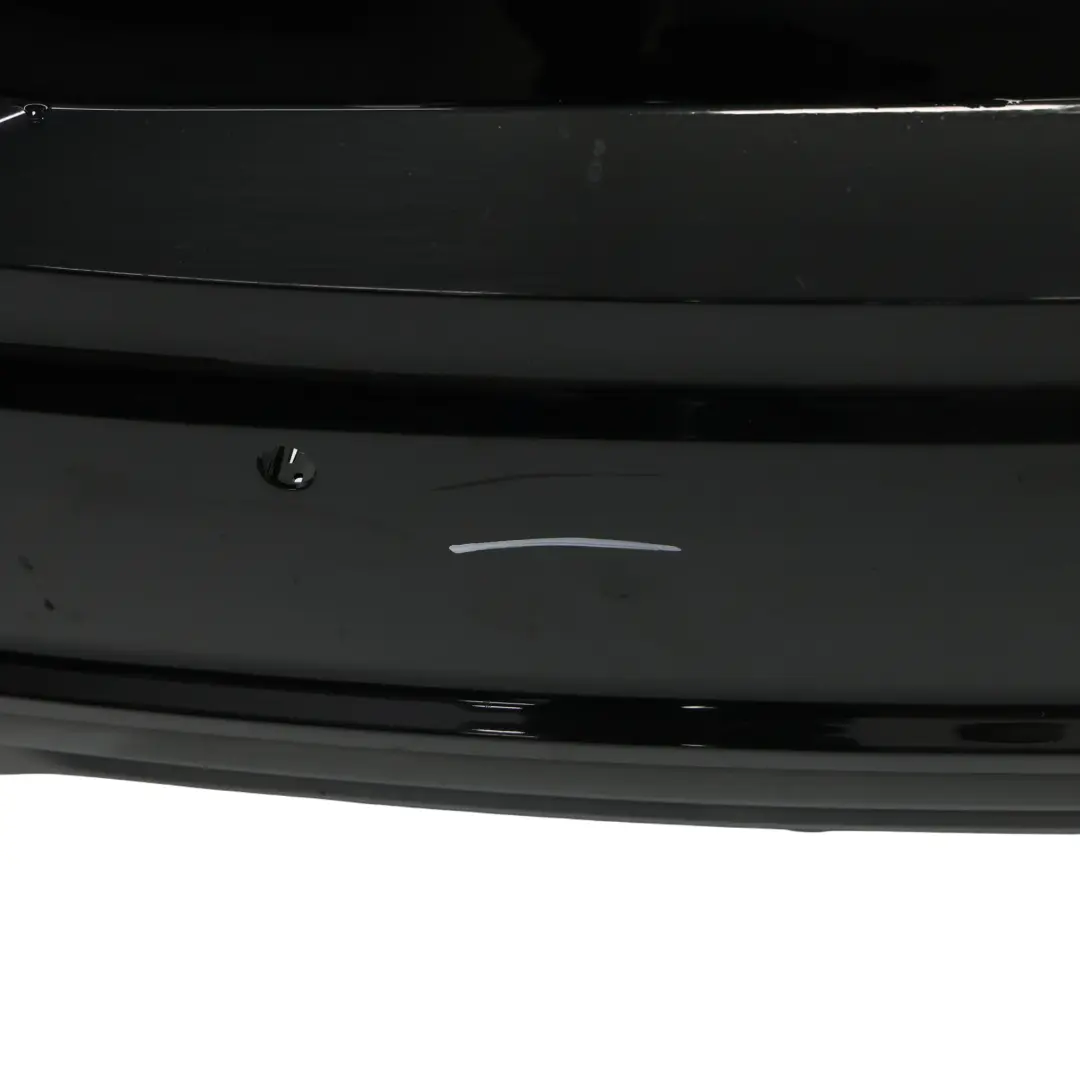Bumper Trim Panel Covering Mythical Black Metallic - Y9T to Audi TT FV Rear with Part number 8S0807067H Audi TT FV Rear Bumper Trim Panel Covering Mythical Black Metallic - Y9T - SKU 8S0807067H-MYB - Part number 8S0807067H