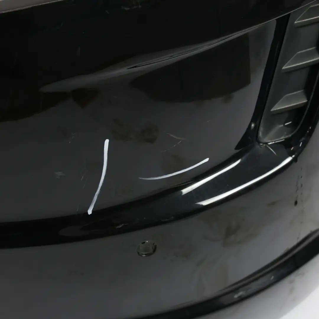 Audi TT FV Rear Bumper Trim Panel Covering Mythical Black Metallic - Y9T - SKU 8S0807067H-MYB - Part number 8S0807067H