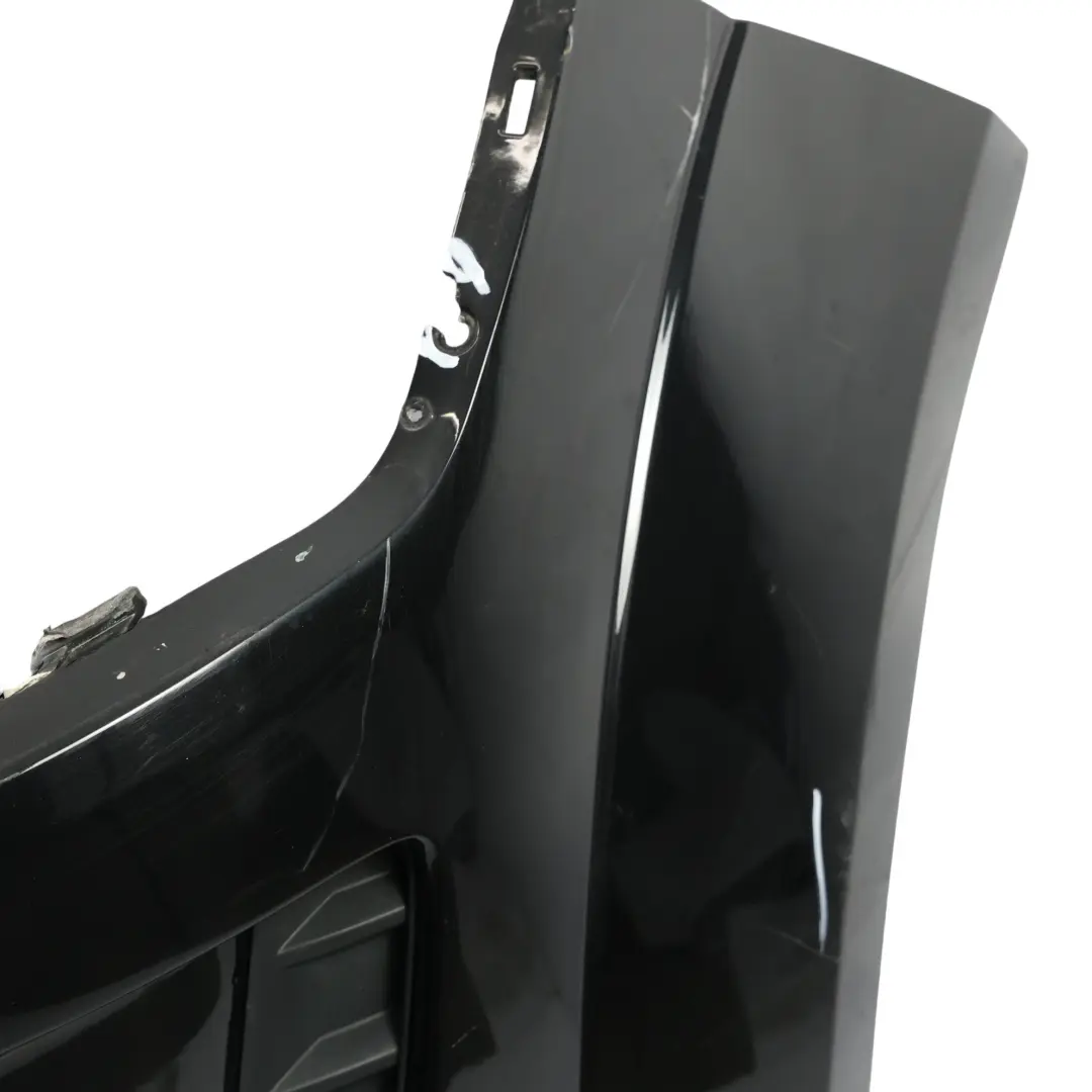 Bumper Trim Panel Covering Mythical Black Metallic - Y9T to Audi TT FV Rear with Part number 8S0807067H Audi TT FV Rear Bumper Trim Panel Covering Mythical Black Metallic - Y9T - SKU 8S0807067H-MYB - Part number 8S0807067H