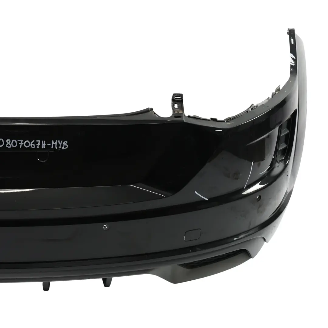 Audi TT FV Rear Bumper Trim Panel Covering Mythical Black Metallic - Y9T - SKU 8S0807067H-MYB - Part number 8S0807067H