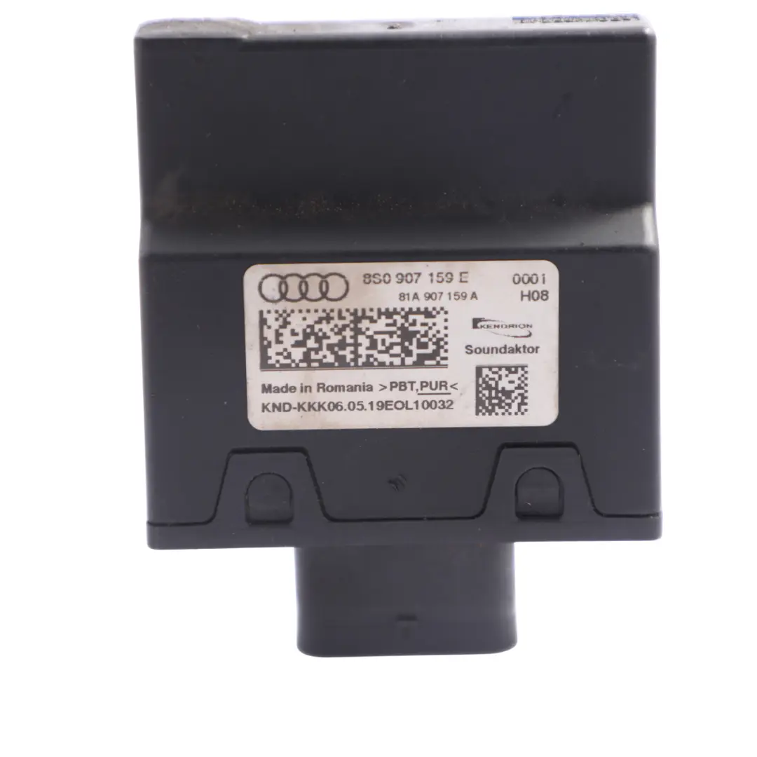 Impact Body Sound Accoustic Control Unit Module ECU to Audi TT FV with Part number 8S0907159E Audi TT FV Impact Body Sound Accoustic Control Unit Module ECU - SKU 8S0907159E - Part number 8S0907159E