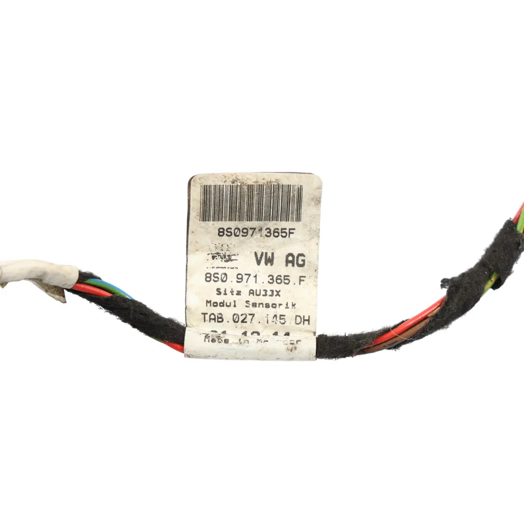 Audi TT FV Cable Del Asiento Del Conductor Advertencia De Cinturón - SKU 8S0971365F - Número de pieza 8S0971365F