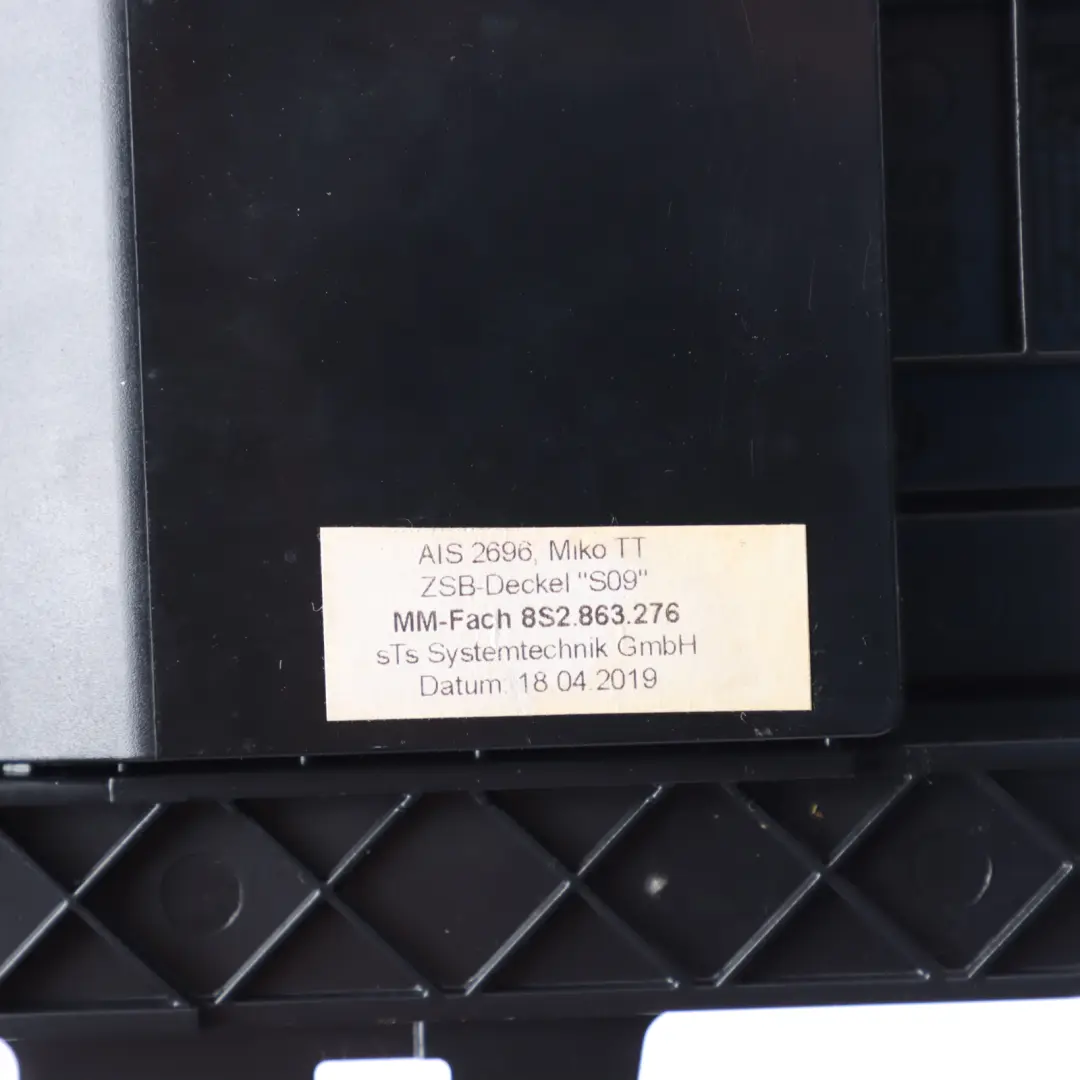 Centre Console Tray Storage Compartment Brushed Aluminium to Audi TT FV with Part number 8S2863276 Audi TT FV Centre Console Tray Storage Compartment Brushed Aluminium - SKU RHD-8S2863276 - Part number 8S2863276